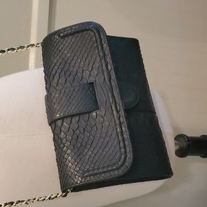 Like NEW Python skin Beirn clutch crossbody